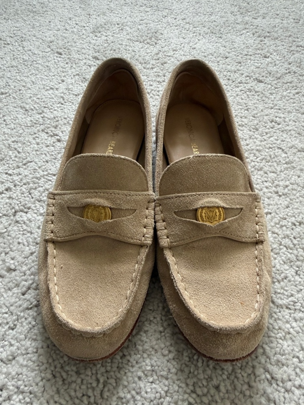 Veronica Beard Suede Penny Loafers